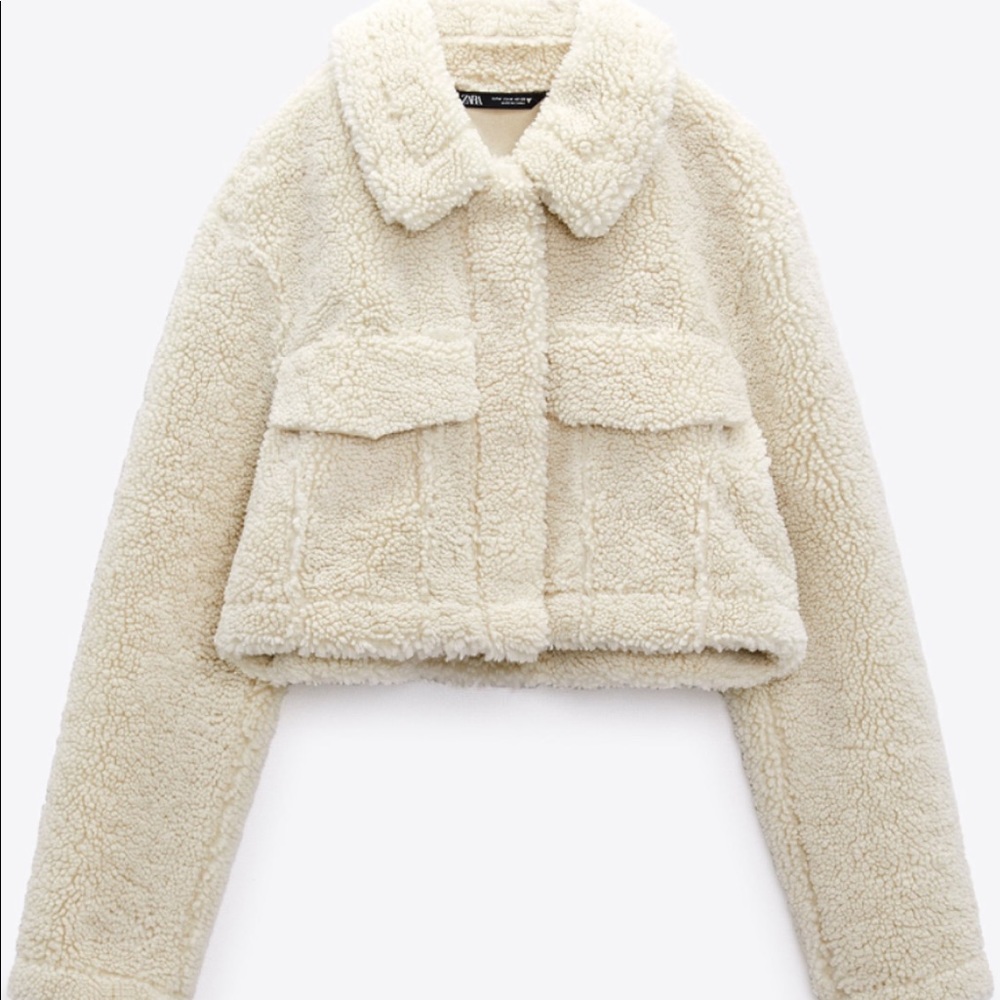 Zara cropped overshirt